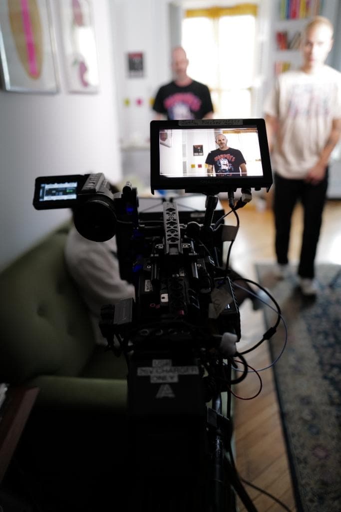 Behind the scenes.