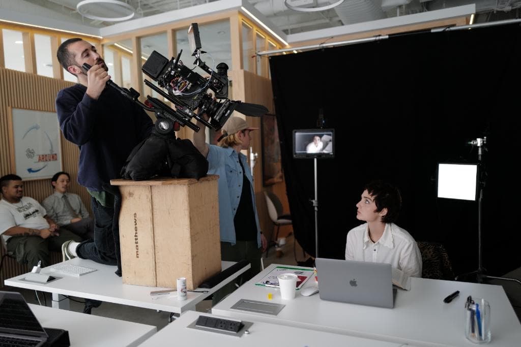 Behind the scenes.