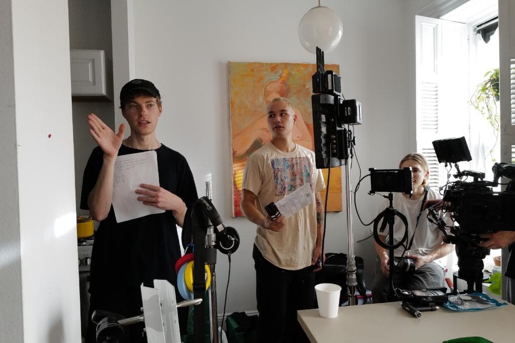 Behind the scenes.