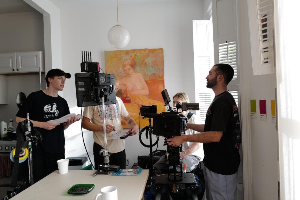 Behind the scenes.