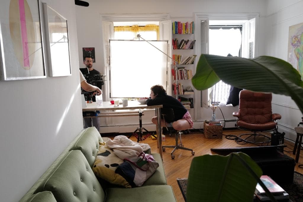 Behind the scenes.