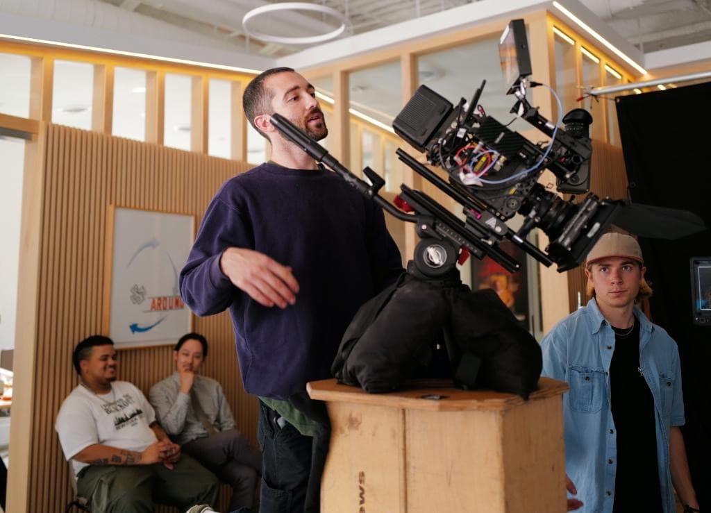 Behind the scenes.