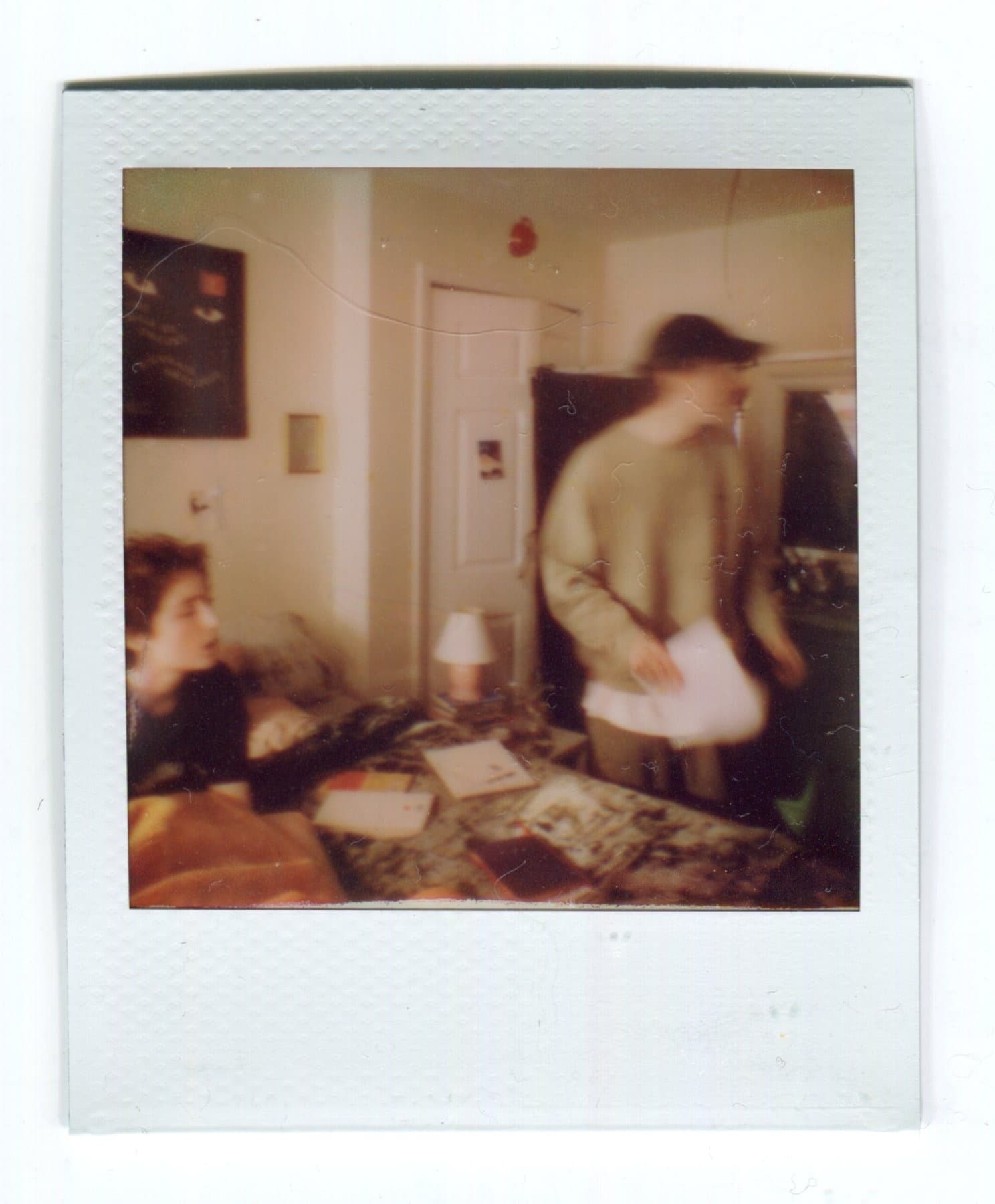 Behind the scenes, on Polaroid.