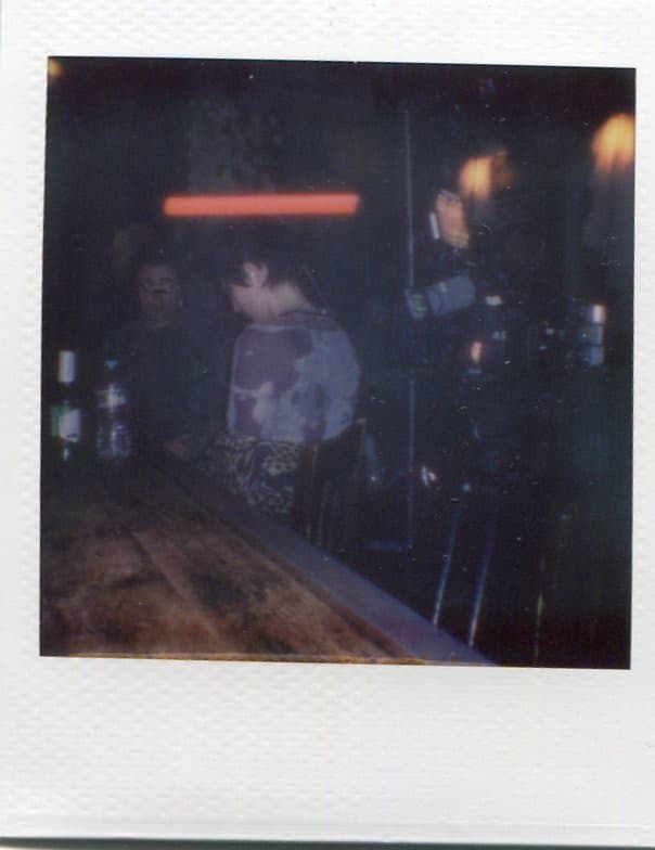 Behind the scenes, on Polaroid.