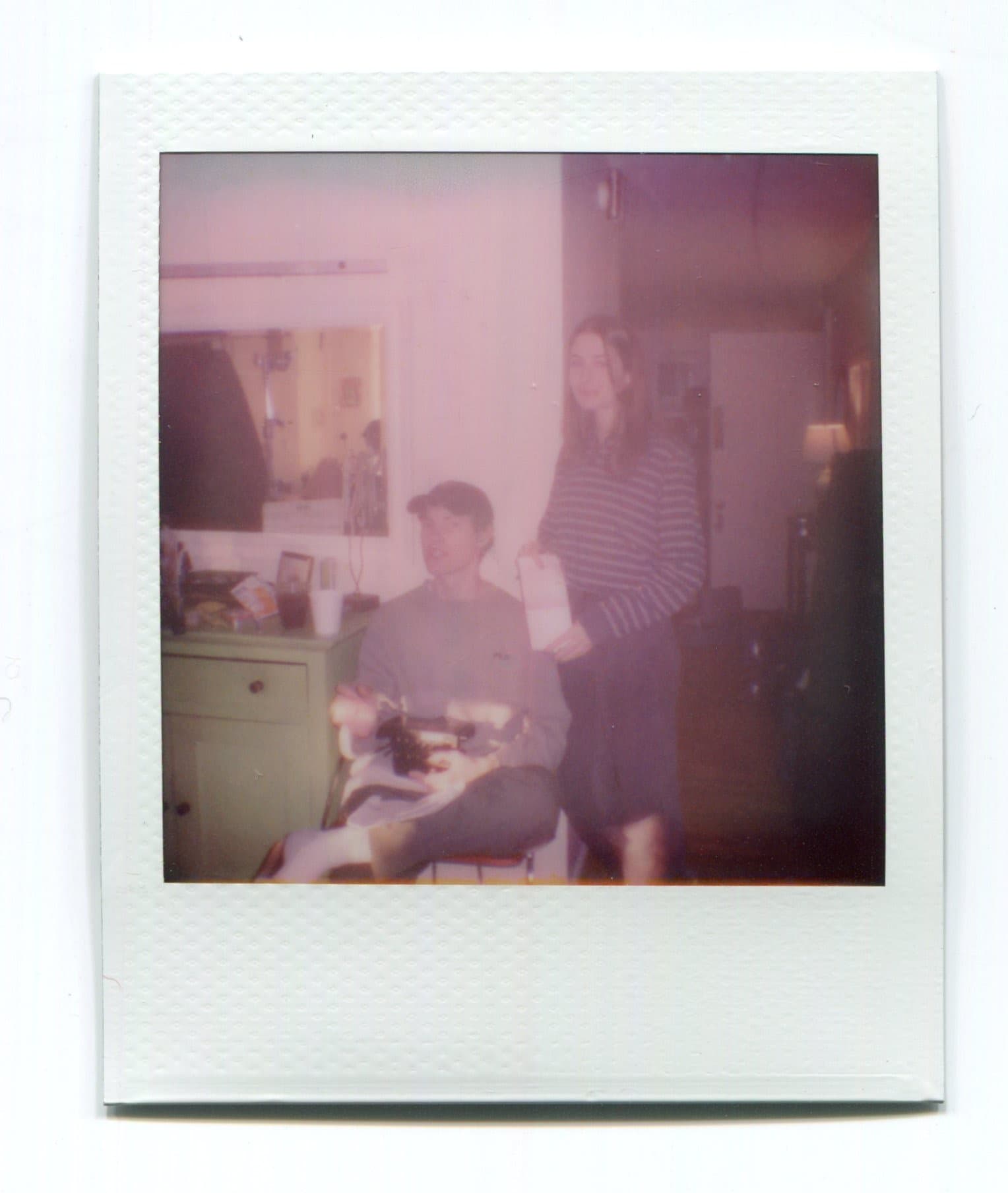 Behind the scenes, on Polaroid.
