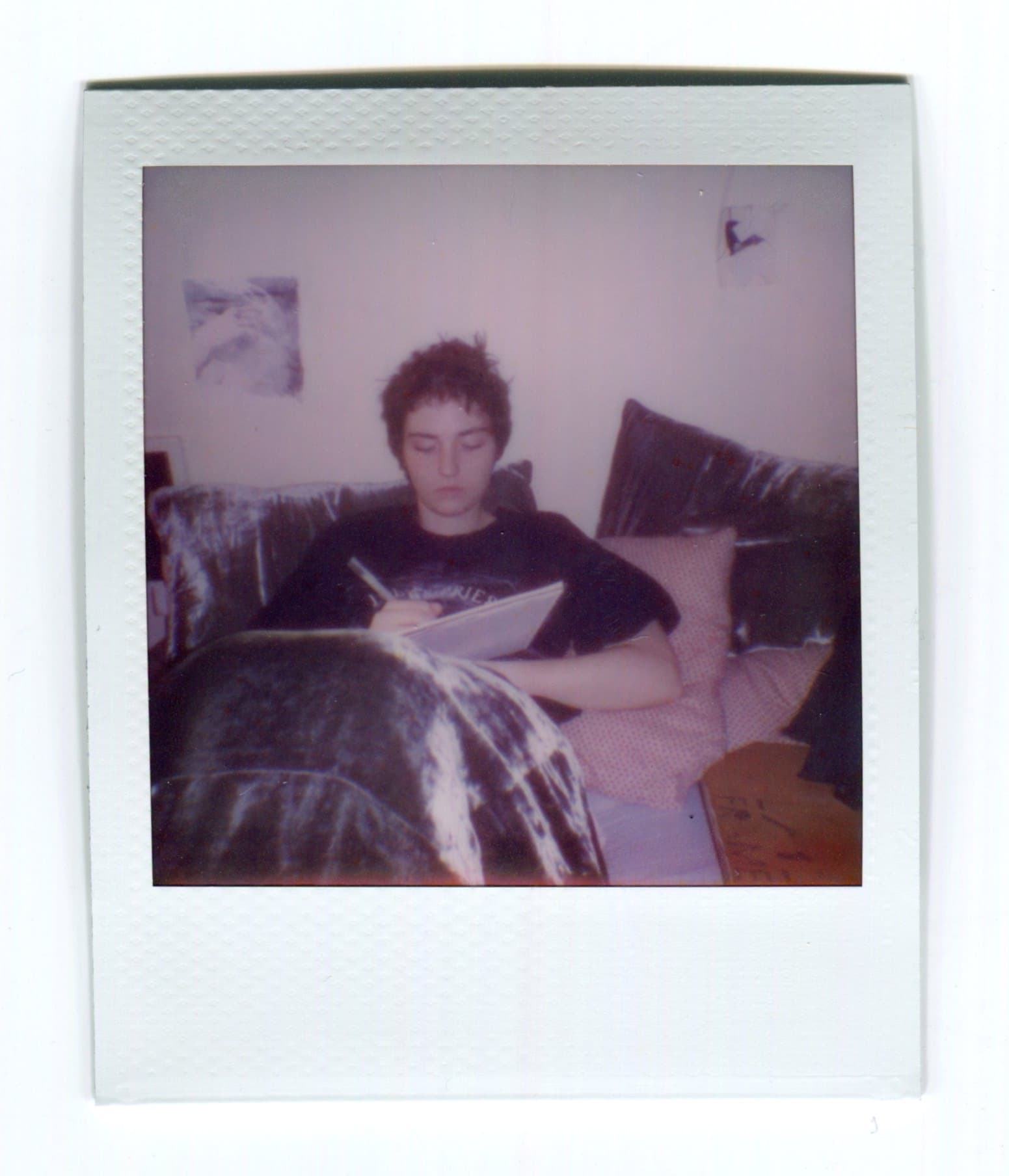 Behind the scenes, on Polaroid.